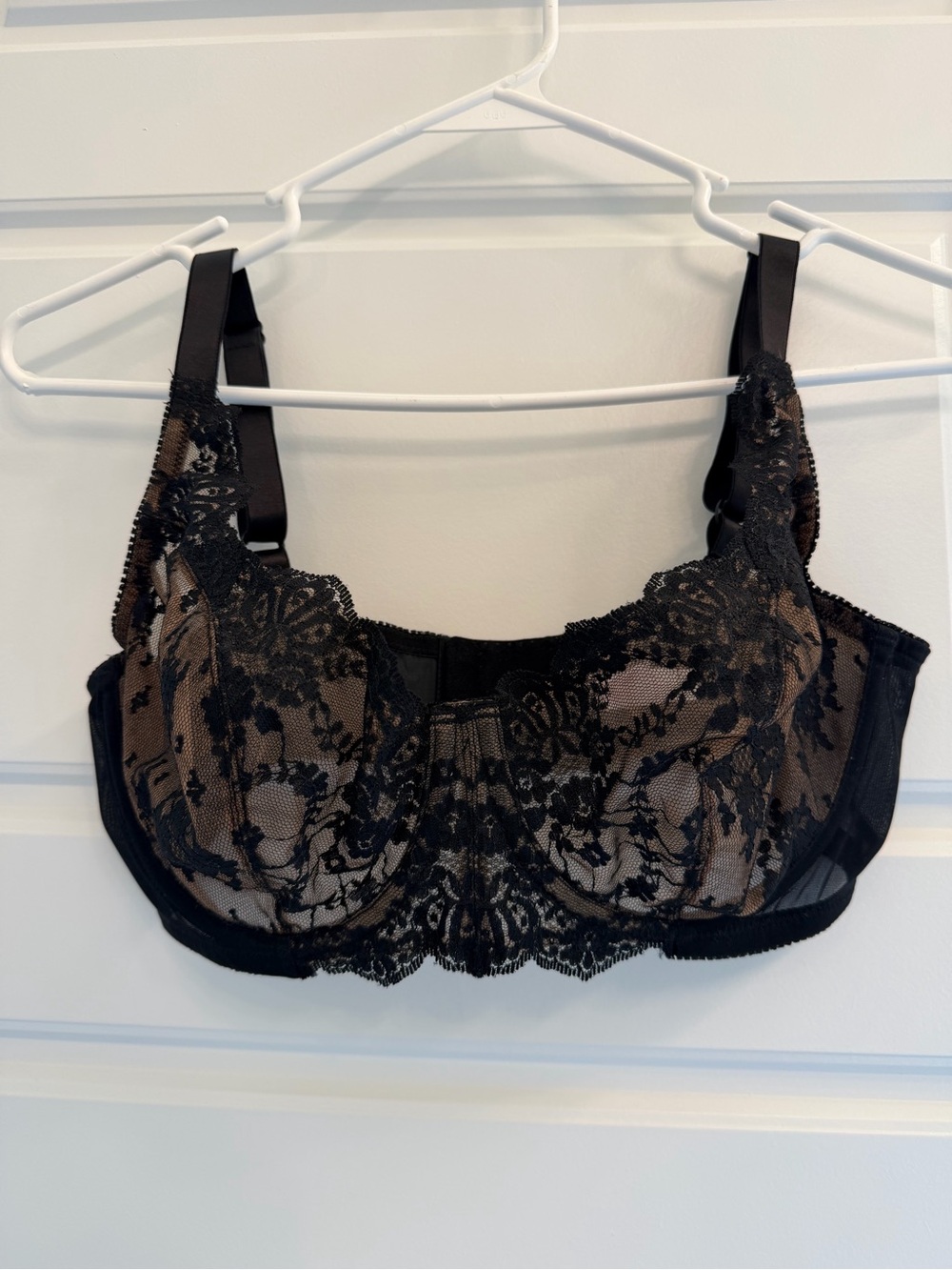 Vintage 2003 Victoria’s Secret 34D Black Lace Bra Y2K Sheer